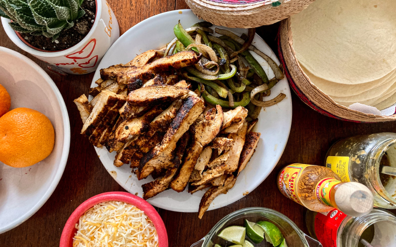Recetas de fajitas de pollo